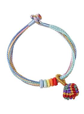 恋妍端午节五彩绳编织小粽子