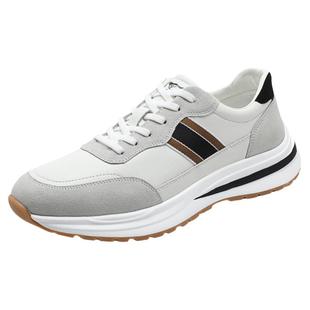 七匹狼男鞋真皮厚底休闲运动鞋男士春秋新款耐磨休闲鞋防滑软底鞋