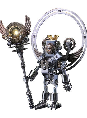 机械党盲盒机械圣徒2.0金属潮玩摆件手工拼装机甲男生节日礼品