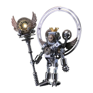 机械党盲盒机械圣徒2.0金属潮玩摆件手工拼装机甲男生节日礼品