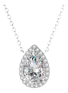 3克拉水滴鸽子蛋锁骨链