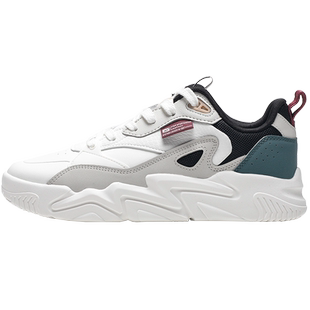 特步板鞋男暗流男鞋2026年冬季新款官方正品皮面防水休闲鞋运动鞋