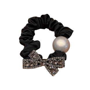 韩版轻奢气质水钻珍珠大肠发圈2026新款精致头绳高端皮筋女扎头饰