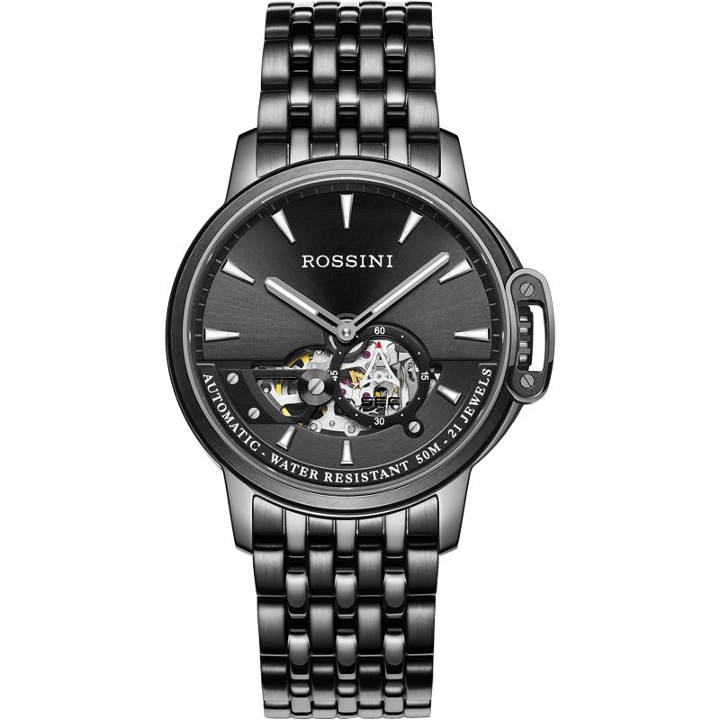 【专柜同款】罗西尼手表男正品夜光防水镂空男表机械男士腕表6793