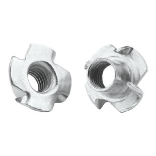 家具螺母四爪螺母 爪形螺帽四爪母 木板镶嵌螺母音箱螺母M4M5M6M8