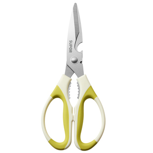 苏泊尔厨房剪刀家用多功能不锈钢剪菜鱼食物大剪子专用强力鸡骨头