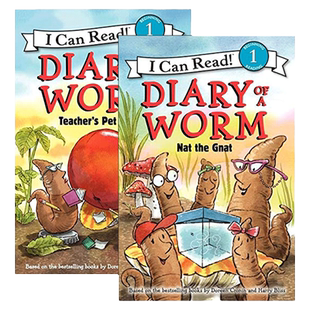 Diary of a Worm 蚯蚓的日记2册 I Can Read系列 英文原版