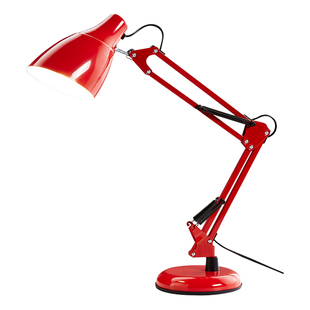 红光增益护眼台灯工作灯学习专用可换灯泡学生书桌面美式长臂台灯