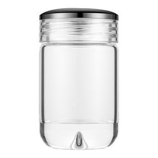 启明缘单层玻璃杯迷你杯品茶杯男女士便携加厚耐热水杯高档泡茶杯