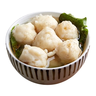 添运楼墨斗丸台式花枝丸墨鱼球海鲜火锅丸子花枝味鱼丸潮汕墨鱼丸