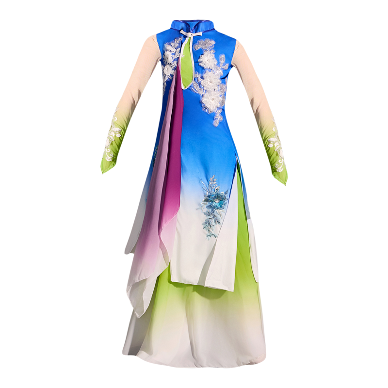 回族舞蹈演出服儿童花花儿舞蹈服女童少数民族沙枣子花古典舞服装