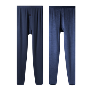 七匹狼男士保暖裤男加绒加厚中老年打底棉裤秋裤毛裤绒裤男款冬季