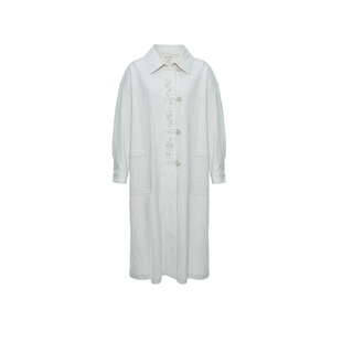 花间裳/爱情白皮书/原创文艺刺绣外套宽松大气风风衣2025秋季新款