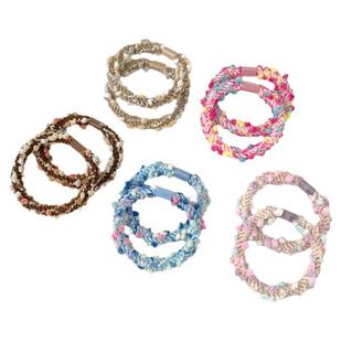 多巴胺彩色点点发圈2024新款秋冬儿童头绳丸子头发饰高弹耐用发绳