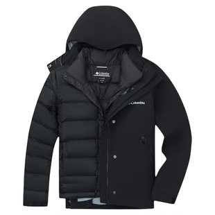 哥伦比亚Columbia户外女700蓬鹅绒防水保暖三合一冲锋衣WR5583