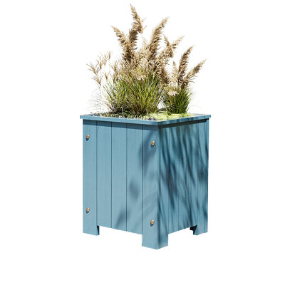 防腐木室外正方形花盆