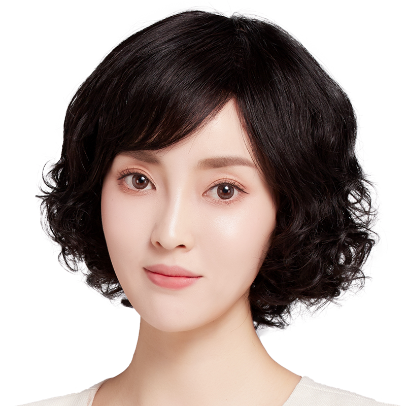 自然无痕高端假发套中老年妈妈款