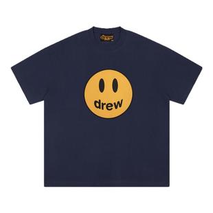 Drew笑脸高街美式潮牌宽松短袖T恤女夏季纯棉休闲FOG情侣半袖男