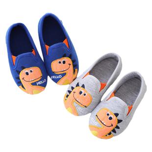 男童地板鞋防滑儿童幼儿园室内鞋宝宝静音拖鞋包跟家居鞋秋冬软底