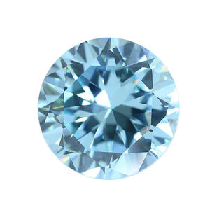 浅海蓝色锆石圆形蓝宝石裸石 饰品补钻微镶嵌CZ钻diy 0.8~2.75