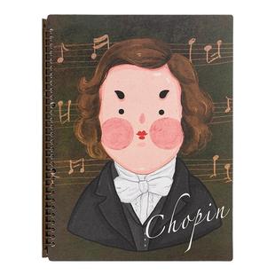 钢琴乐谱夹a4活页谱夹子音乐家钢琴专用琴谱夹不反光可修改曲谱夹