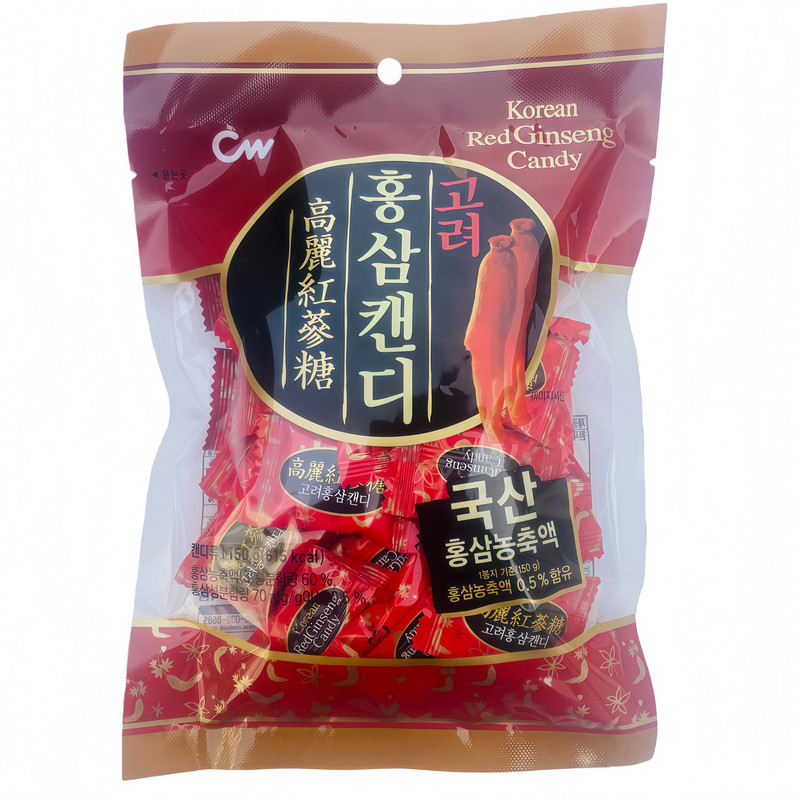 包邮韩国进口高丽红参糖青右青佑情友滋补硬糖软糖150g300g350g
