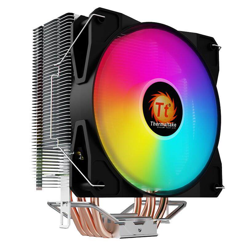 Tt台式电脑CPU散热器水星S400 RGB 四热管AM4 115X 1200 1700静音