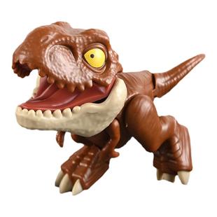 侏罗纪新款恐龙蛋盲盒可变身咬手指霸王龙玩偶多关节可动变形玩具