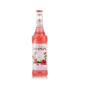 MONIN莫林糖浆玫瑰风味糖浆玫瑰果露700ml调咖啡鸡尾酒饮料奶茶