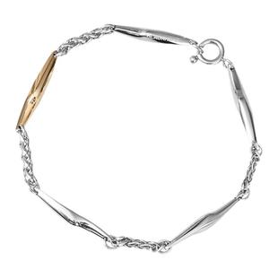 BLACKHEAD/黑头小众设计轻奢闪电拼接手链金银拼色男女情侣款简约