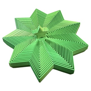3D打印圣诞树萝卜塔解压发泄玩具伸展螺旋八角治愈桌面摆件玩具