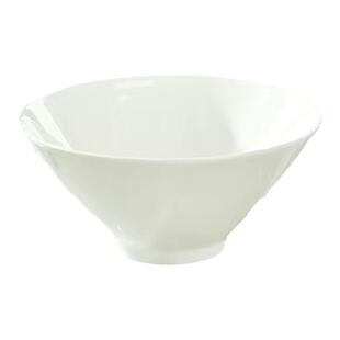 高档纯白骨瓷餐具面碗家用蒸菜碗饭碗螺蛳粉汤碗斗笠碗釉下彩陶瓷