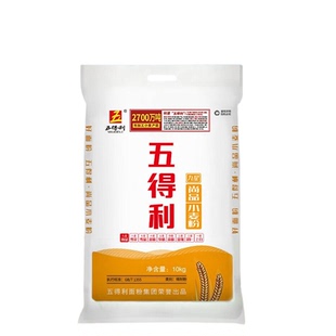 五得利九星尚品5kg/10kg小麦粉20斤大馒头包子面条水饺包家用中筋