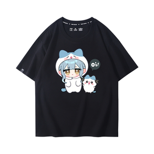 Chiikawa吉伊卡哇联名avemujica丰川祥子周边短袖男女休闲痛衣服