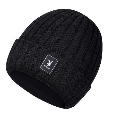 花花公子帽子男女款冬季加绒加厚