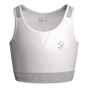 桑嘉乳胶运动轻束胸内衣大胸显小塑胸学生背心防震防下垂裹胸cos