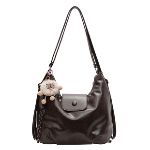 斜挎包托特包女双肩包两用大容量2025新款高级感复古单肩上课通勤