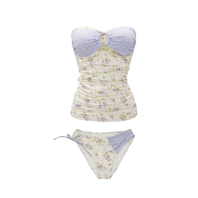 atlanticbeach吊带印花连体泳衣