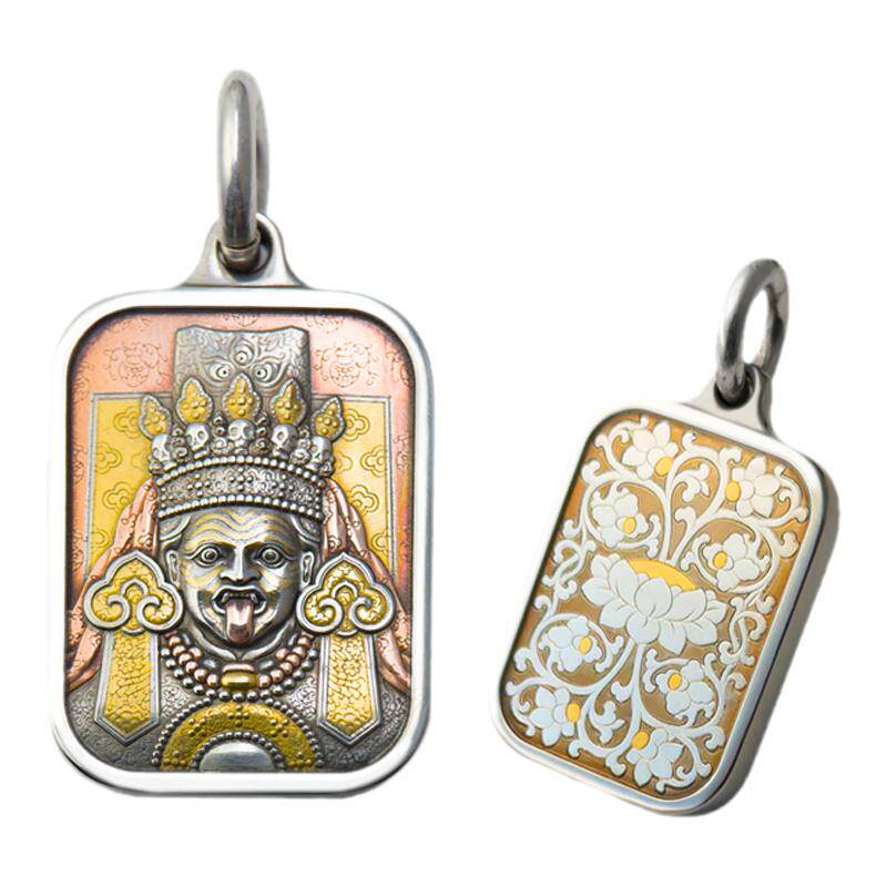 巴赫工作室古法手工铁翦金工艺扎基拉姆吊坠男女项链24k金挂坠