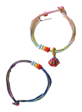 五彩绳手工编织小粽子手链2026新款五色线婴幼儿宝宝红手绳情侣