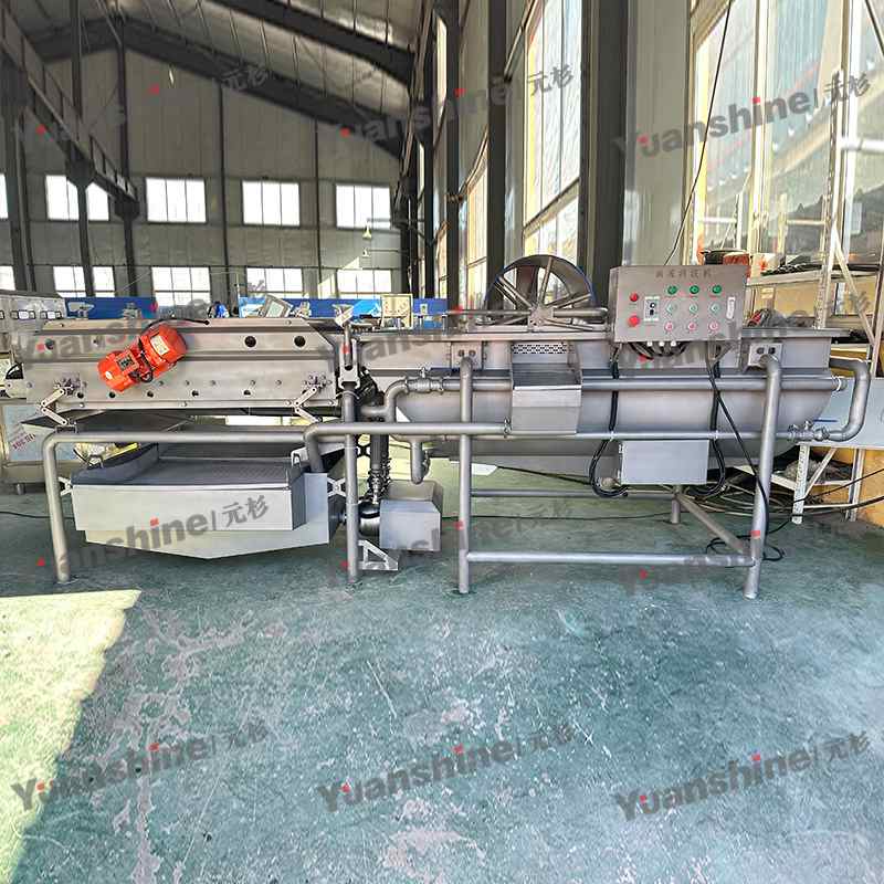 厂家现货蔬菜涡流清洗机 自动循环气泡洗菜机 果蔬清洗加工流水线