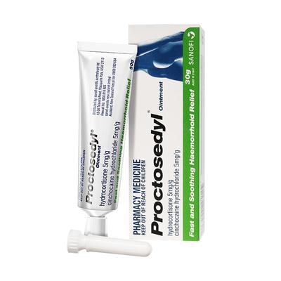 澳洲Proctosedyl 痔疮膏便血肛裂止痒内痔外痔混合痔消炎消肿止痛