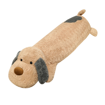 可爱趴趴狗长条抱枕女生床上睡觉