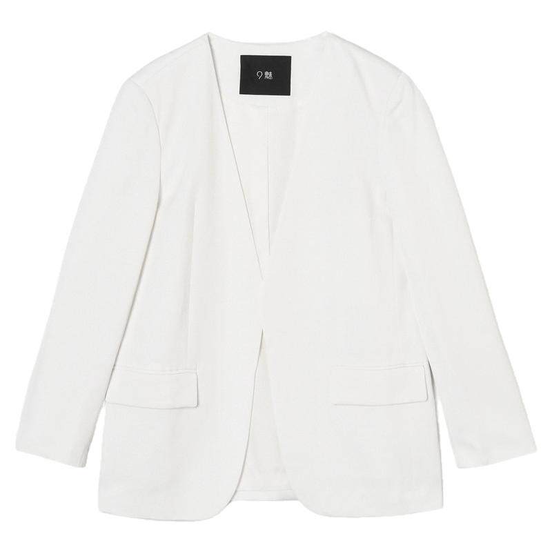 简约风V领百搭正肩外套