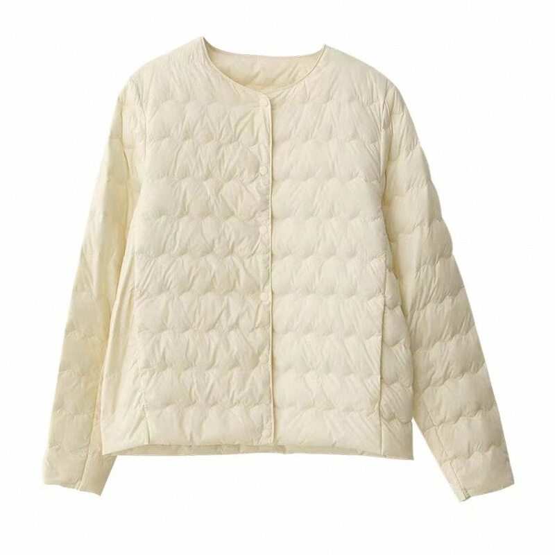 白鹅绒羽绒服女短款小个子轻便大衣内搭打底叠穿校服神器秋冬外套