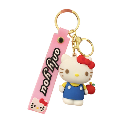 郊游KT猫钥匙扣HelloKitty可爱卡通凯蒂猫包包挂件汽车小礼品批发