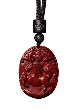 2026本命年朱砂十二生肖吊坠