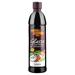意大利进口莫奈瑞浓稠黑醋600西餐牛排调味酸甜醋balsamico500ml
