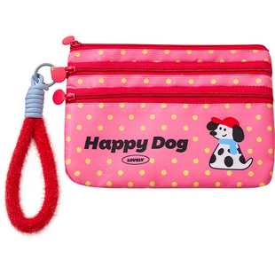 可爱卡通卡包女大容量多层证件包旅行便携收纳包多功能零钱手拎包