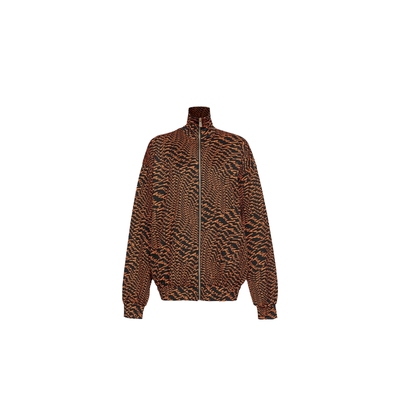 PINKO女士印花高领休闲拉链外套